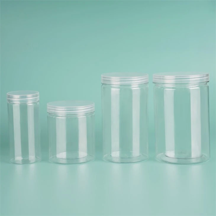 200ml 800ml PET Food Grade Plastic Can With Lid