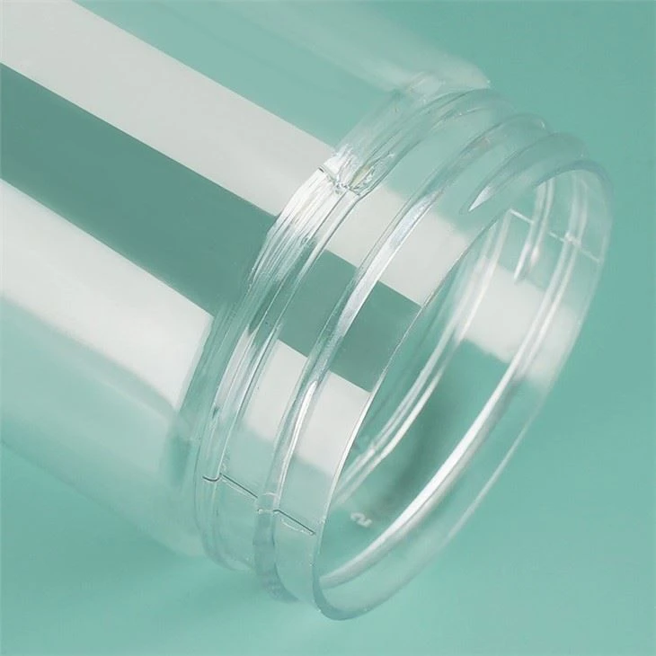 200ml 800ml PET Food Grade Plastic Can With Lid